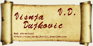 Višnja Dujković vizit kartica